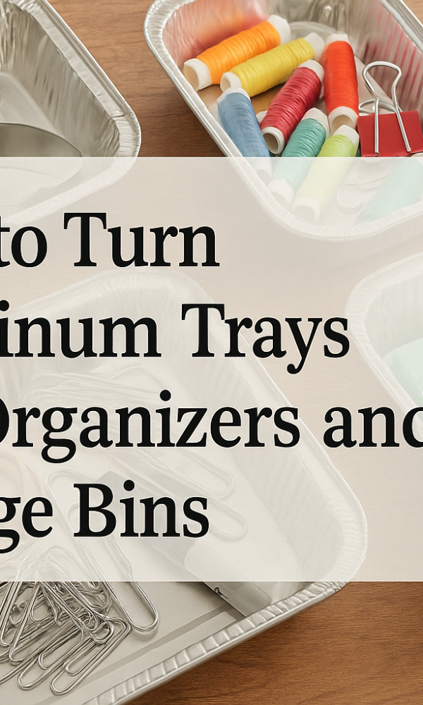 Learn how to turn Aluminium trays into organizers and storage bins with this step-by-step, eco-friendly guide. Maximize space and sustainability at home.